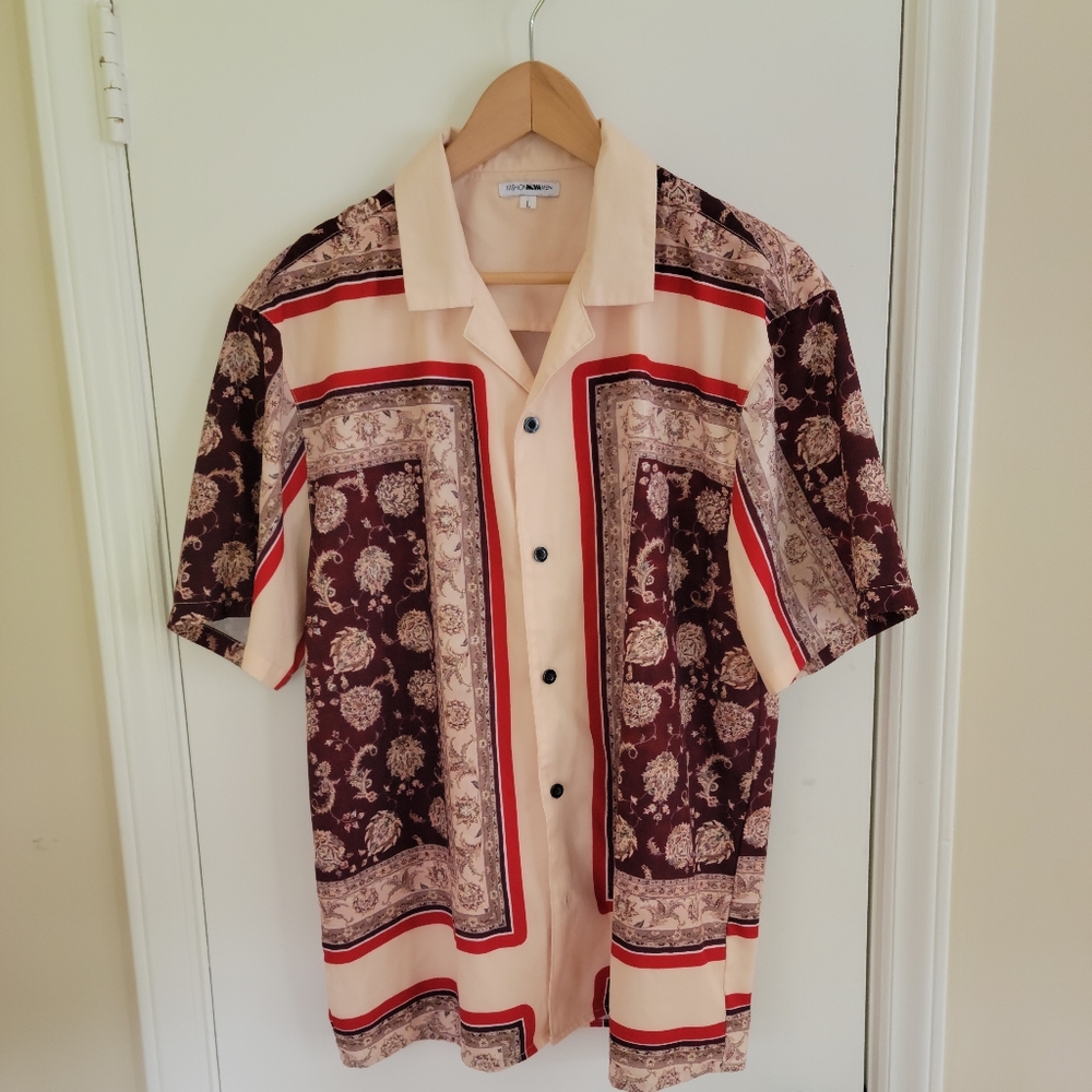 Fashion Nova Camp Collar shirt